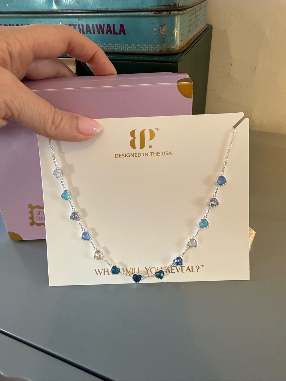 Bomb Party Jewel Candy Heart Necklace Destination Dreams Maldives Mirage BP Rare